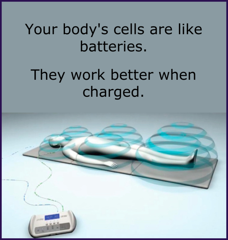 Your body's cells are like batteries. They work better when charged.